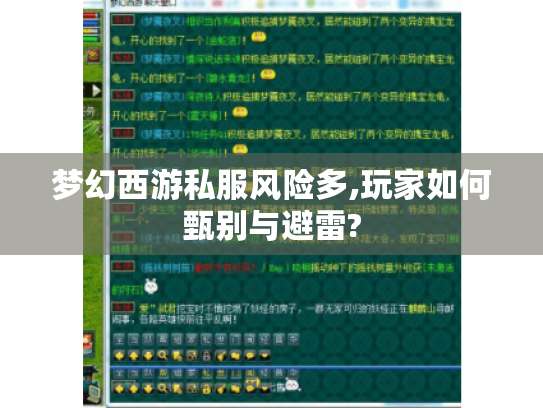 梦幻西游私服风险多,玩家如何甄别与避雷? 梦幻西游私服风险多,玩家如何甄别与避雷?