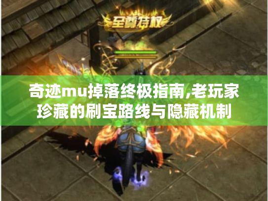 奇迹mu掉落终极指南,老玩家珍藏的刷宝路线与隐藏机制 奇迹mu掉落终极指南,老玩家珍藏的刷宝路线与隐藏机制