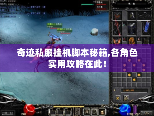 奇迹私服挂机脚本秘籍,各角色实用攻略在此！