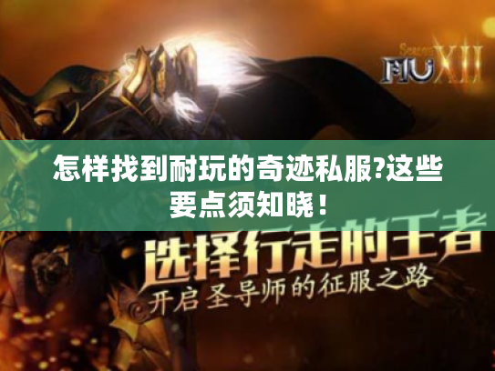 怎样找到耐玩的奇迹私服?这些要点须知晓! 怎样找到耐玩的奇迹私服?这些要点须知晓!