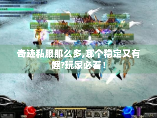 奇迹私服那么多,哪个稳定又有趣?玩家必看! 奇迹私服那么多,哪个稳定又有趣?玩家必看!