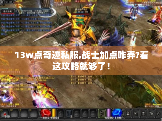 13w点奇迹私服,战士加点咋弄?看这攻略就够了! 13w点奇迹私服,战士加点咋弄?看这攻略就够了!