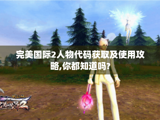 完美国际2人物代码获取及使用攻略,你都知道吗? 完美国际2人物代码获取及使用攻略,你都知道吗?