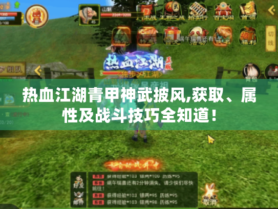 热血江湖青甲神武披风,获取、属性及战斗技巧全知道！