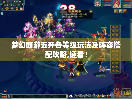 梦幻西游五开各等级玩法及阵容搭配攻略,速看！