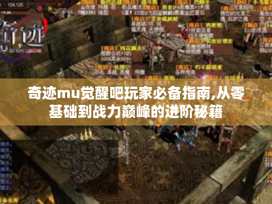 奇迹mu觉醒吧玩家必备指南,从零基础到战力巅峰的进阶秘籍