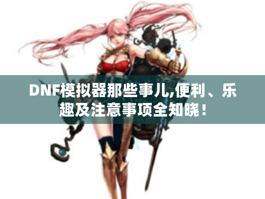 DNF模拟器那些事儿,便利、乐趣及注意事项全知晓! DNF模拟器那些事儿,便利、乐趣及注意事项全知晓!