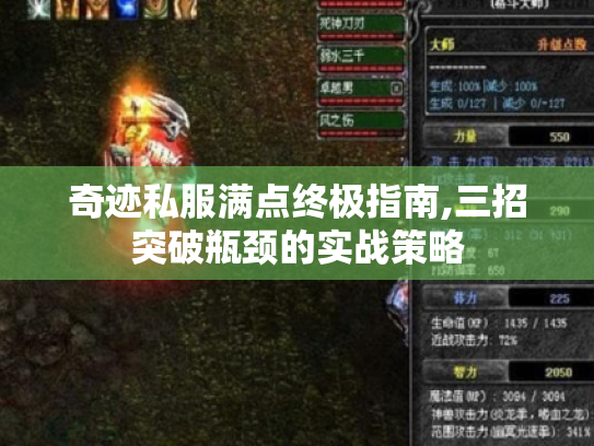 奇迹私服满点终极指南,三招突破瓶颈的实战策略