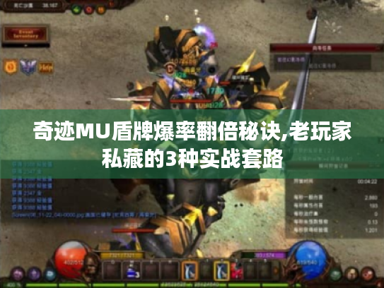 奇迹MU盾牌爆率翻倍秘诀,老玩家私藏的3种实战套路 奇迹MU盾牌爆率翻倍秘诀,老玩家私藏的3种实战套路