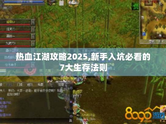 热血江湖攻略2025,新手入坑必看的7大生存法则
