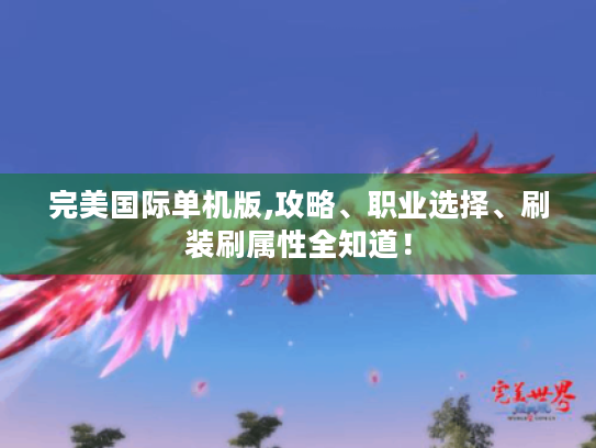 完美国际单机版,攻略、职业选择、刷装刷属性全知道! 完美国际单机版,攻略、职业选择、刷装刷属性全知道!