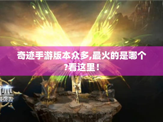 奇迹手游版本众多,最火的是哪个?看这里！