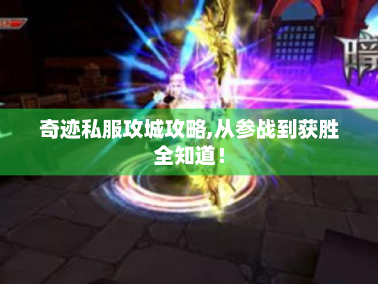 奇迹私服攻城攻略,从参战到获胜全知道! 奇迹私服攻城攻略,从参战到获胜全知道!