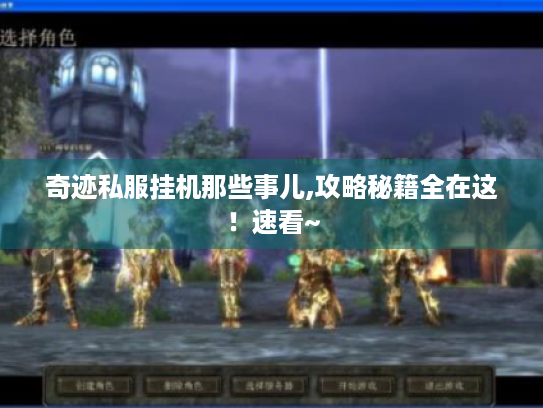奇迹私服挂机那些事儿,攻略秘籍全在这!速看~ 奇迹私服挂机那些事儿,攻略秘籍全在这!速看~