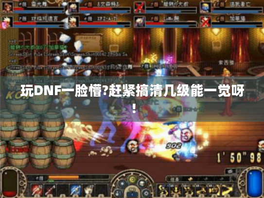 玩DNF一脸懵?赶紧搞清几级能一觉呀! 玩DNF一脸懵?赶紧搞清几级能一觉呀!