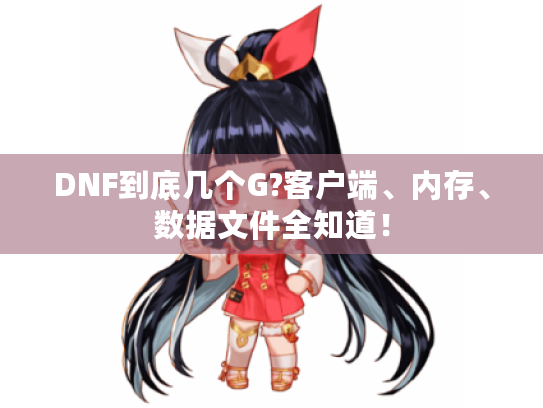 DNF到底几个G?客户端、内存、数据文件全知道! DNF到底几个G?客户端、内存、数据文件全知道!