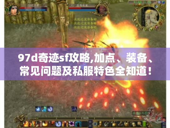 97d奇迹sf攻略,加点、装备、常见问题及私服特色全知道! 97d奇迹sf攻略,加点、装备、常见问题及私服特色全知道!