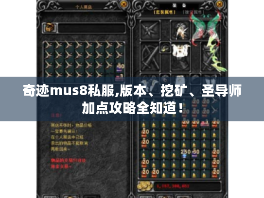 奇迹mus8私服,版本、挖矿、圣导师加点攻略全知道! 奇迹mus8私服,版本、挖矿、圣导师加点攻略全知道!