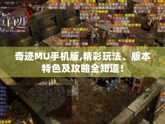奇迹MU手机版,精彩玩法、版本特色及攻略全知道! 奇迹MU手机版,精彩玩法、版本特色及攻略全知道!