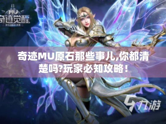 奇迹MU原石那些事儿,你都清楚吗?玩家必知攻略！
