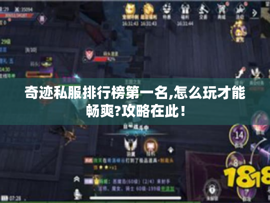 奇迹私服排行榜第一名,怎么玩才能畅爽?攻略在此! 奇迹私服排行榜第一名,怎么玩才能畅爽?攻略在此!