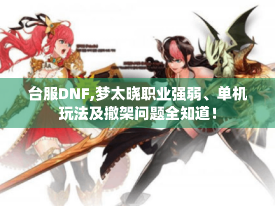 台服DNF,梦太晓职业强弱、单机玩法及撤架问题全知道! 台服DNF,梦太晓职业强弱、单机玩法及撤架问题全知道!
