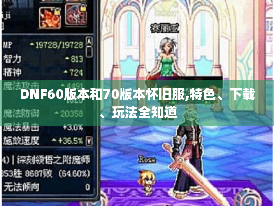 DNF60版本和70版本怀旧服,特色、下载、玩法全知道 DNF60版本和70版本怀旧服,特色、下载、玩法全知道