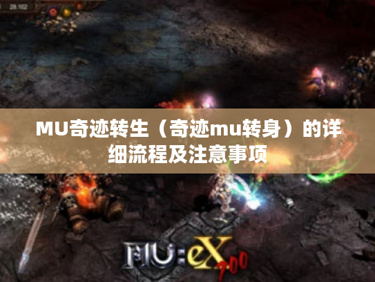 MU奇迹转生(奇迹mu转身)的详细流程及注意事项 MU奇迹转生(奇迹mu转身)的详细流程及注意事项