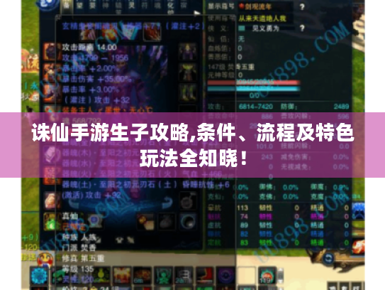 诛仙手游生子攻略,条件、流程及特色玩法全知晓! 诛仙手游生子攻略,条件、流程及特色玩法全知晓!