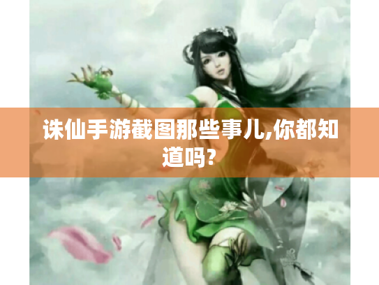 诛仙手游截图那些事儿,你都知道吗? 诛仙手游截图那些事儿,你都知道吗?