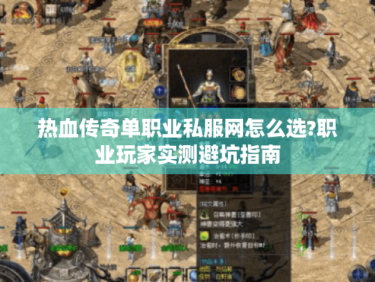 热血传奇单职业私服网怎么选?职业玩家实测避坑指南 热血传奇单职业私服网怎么选?职业玩家实测避坑指南