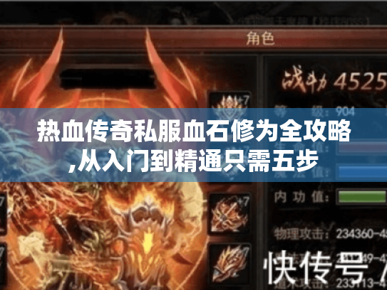 热血传奇私服血石修为全攻略,从入门到精通只需五步 热血传奇私服血石修为全攻略,从入门到精通只需五步