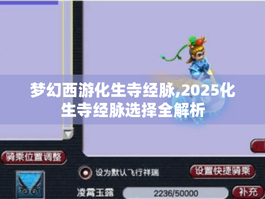 梦幻西游化生寺经脉,2025化生寺经脉选择全解析 梦幻西游化生寺经脉,2025化生寺经脉选择全解析