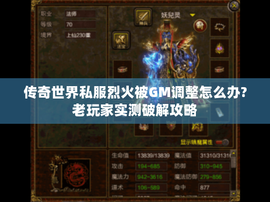 传奇世界私服烈火被GM调整怎么办?老玩家实测破解攻略 传奇世界私服烈火被GM调整怎么办?老玩家实测破解攻略
