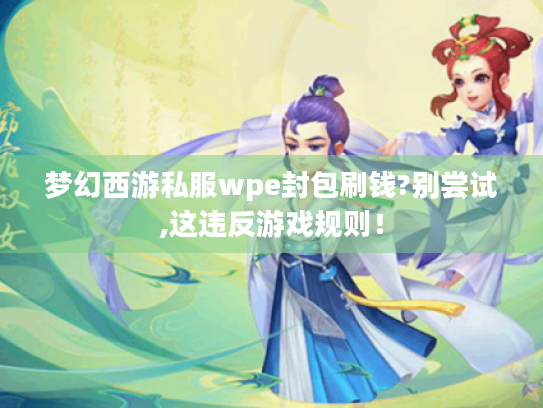 梦幻西游私服wpe封包刷钱?别尝试,这违反游戏规则! 梦幻西游私服wpe封包刷钱?别尝试,这违反游戏规则!