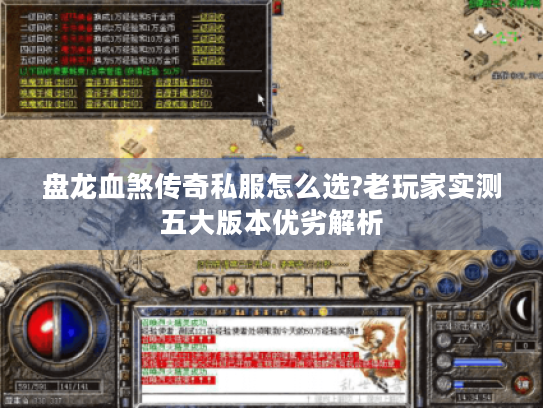 盘龙血煞传奇私服怎么选?老玩家实测五大版本优劣解析 盘龙血煞传奇私服怎么选?老玩家实测五大版本优劣解析