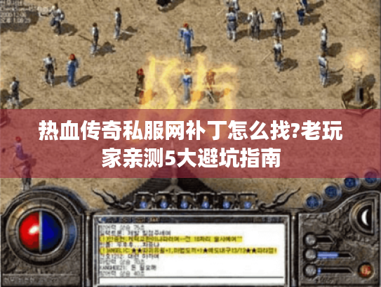 热血传奇私服网补丁怎么找?老玩家亲测5大避坑指南