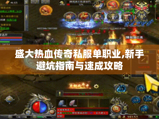 盛大热血传奇私服单职业,新手避坑指南与速成攻略