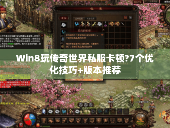 Win8玩传奇世界私服卡顿?7个优化技巧+版本推荐 Win8玩传奇世界私服卡顿?7个优化技巧+版本推荐