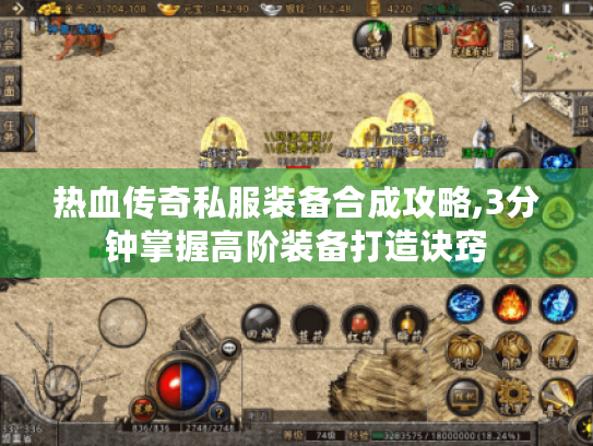 热血传奇私服装备合成攻略,3分钟掌握高阶装备打造诀窍 热血传奇私服装备合成攻略,3分钟掌握高阶装备打造诀窍