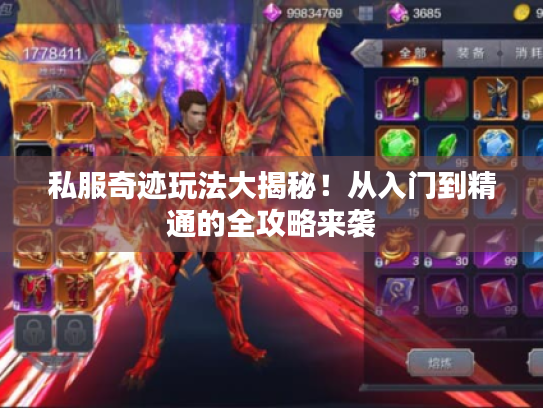 私服奇迹玩法大揭秘!从入门到精通的全攻略来袭 私服奇迹玩法大揭秘!从入门到精通的全攻略来袭