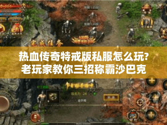 热血传奇特戒版私服怎么玩?老玩家教你三招称霸沙巴克 热血传奇特戒版私服怎么玩?老玩家教你三招称霸沙巴克