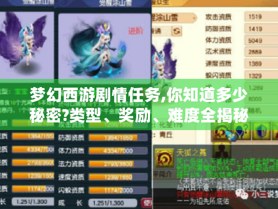 梦幻西游剧情任务,你知道多少秘密?类型、奖励、难度全揭秘! 梦幻西游剧情任务,你知道多少秘密?类型、奖励、难度全揭秘!