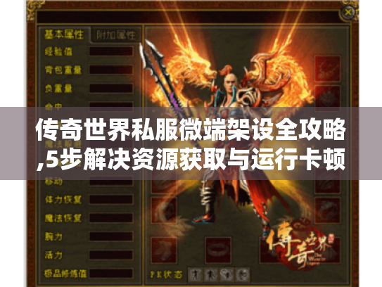 传奇世界私服微端架设全攻略,5步解决资源获取与运行卡顿难题 传奇世界私服微端架设全攻略,5步解决资源获取与运行卡顿难题