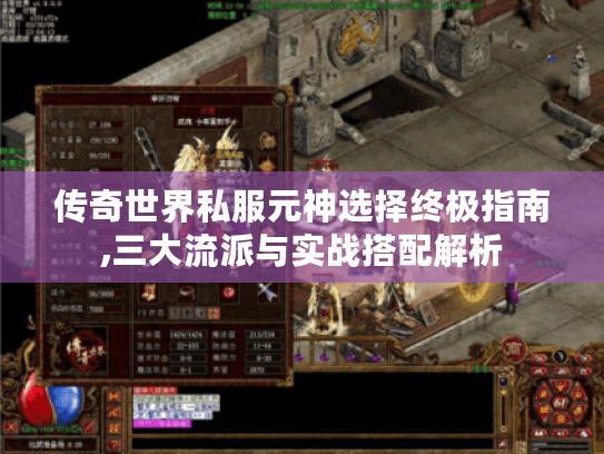 传奇世界私服元神选择终极指南,三大流派与实战搭配解析 传奇世界私服元神选择终极指南,三大流派与实战搭配解析