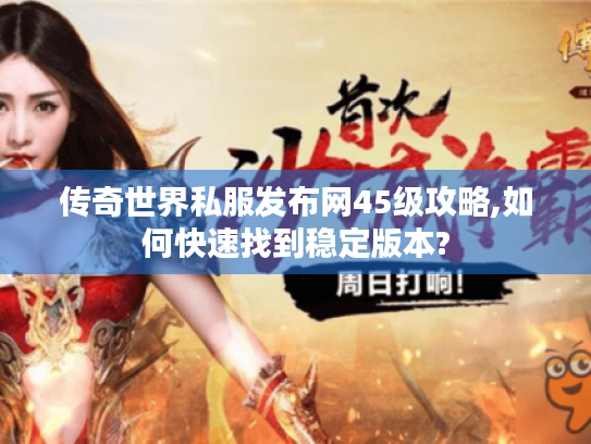 传奇世界私服发布网45级攻略,如何快速找到稳定版本? 传奇世界私服发布网45级攻略,如何快速找到稳定版本?