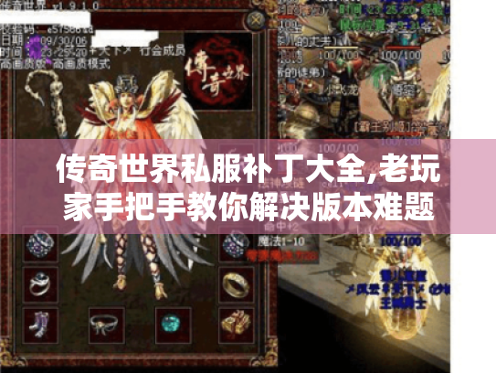 传奇世界私服补丁大全,老玩家手把手教你解决版本难题 传奇世界私服补丁大全,老玩家手把手教你解决版本难题