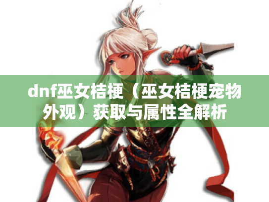 dnf巫女桔梗(巫女桔梗宠物外观)获取与属性全解析 dnf巫女桔梗(巫女桔梗宠物外观)获取与属性全解析