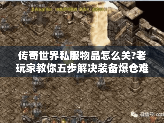传奇世界私服物品怎么关?老玩家教你五步解决装备爆仓难题 传奇世界私服物品怎么关?老玩家教你五步解决装备爆仓难题