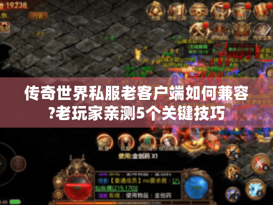 传奇世界私服老客户端如何兼容?老玩家亲测5个关键技巧 传奇世界私服老客户端如何兼容?老玩家亲测5个关键技巧